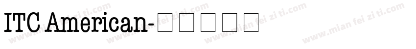 ITC American字体转换